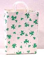 Dollhouse Miniature St. Patrick's Day Shopping Bag